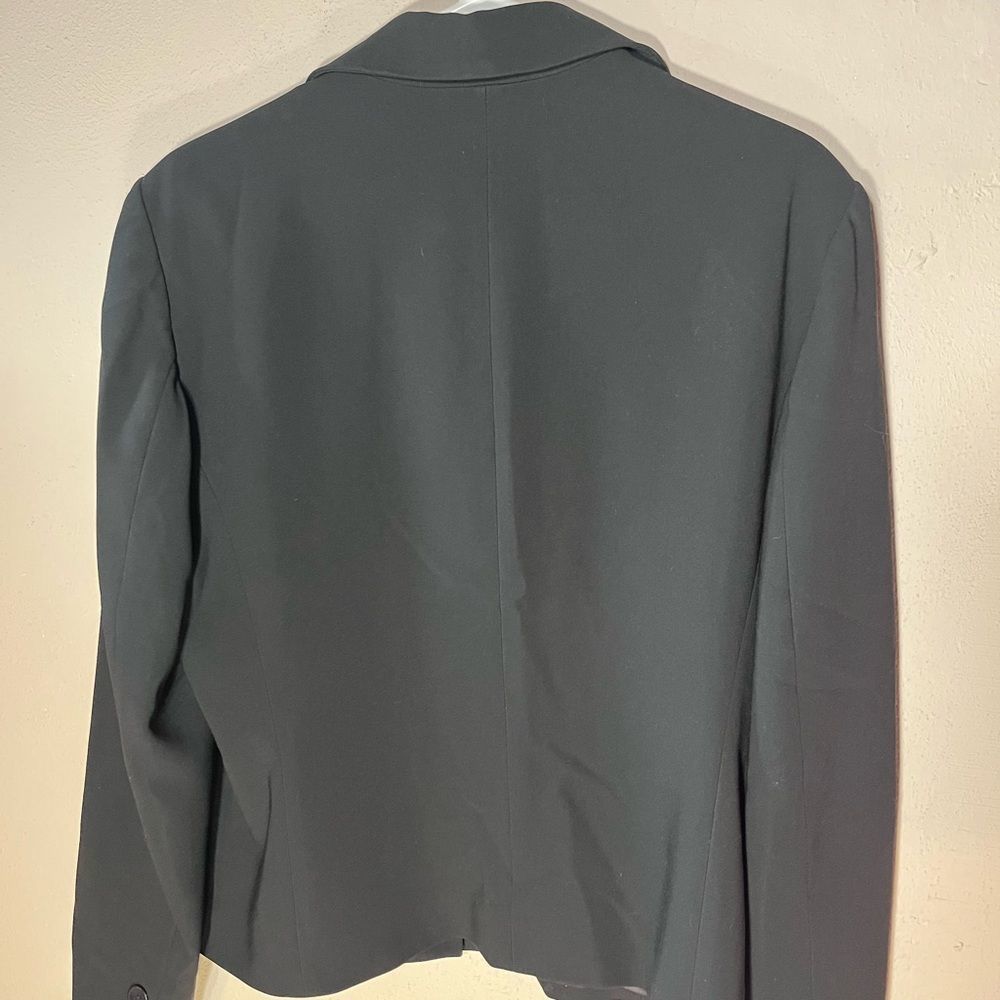 Jones New York Collection Platinum Blazer Jacket 6 Button Black Sz 14 - Picture 5 of 7